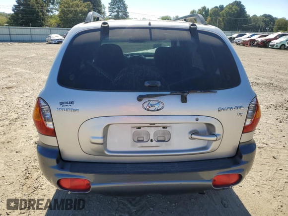 2003 Hyundai Santa Fe GLS with VIN KM8SC13D43U517220, listed as a Copart auction lot 76797714 with 126,733 mi miles and Salvage Title. Bid and sale history available at carsss.com. Image 6.