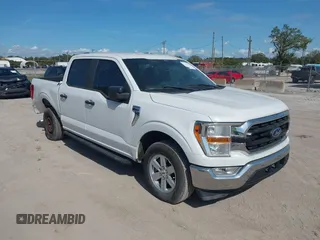 2021 Ford F-150 XL with VIN 1FTEW1CP9MFA21953, listed as a IAAI auction lot 41465607 with 17,132 mi miles. Bid and sale history available at carsss.com. Image 1.