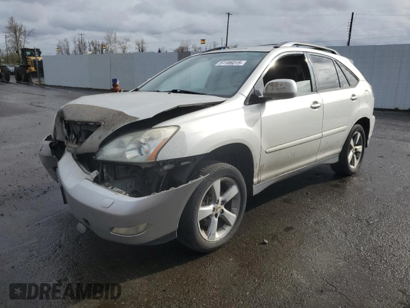 2004 Lexus RX 330 with VIN JTJHA31U340015551, listed as a Copart auction lot 51186015 with 233,631 mi miles and Salvage Title. Bid and sale history available at carsss.com. Image 1.