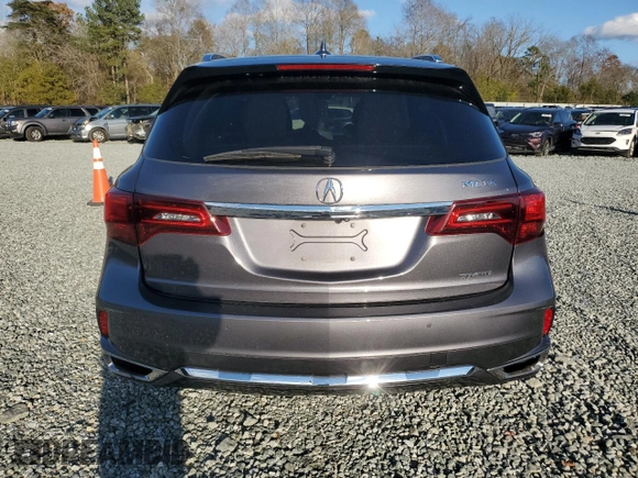 2020 Acura MDX w/Advance Pkg with VIN 5J8YD4H81LL037412, listed as a Copart auction lot 80635984 with 60,410 mi miles and Salvage Title. Bid and sale history available at carsss.com. Image 6.