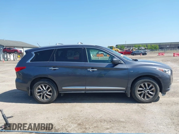 2014 Infiniti QX60 with VIN 5N1AL0MM6EC506295, listed as a IAAI auction lot 42549315 with 157,766 mi miles and . Bid and sale history available at DreamBid. Image 13.