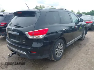 2013 Nissan Pathfinder Platinum with VIN 5N1AR2MM9DC605668, listed as a IAAI auction lot 42528542 with 142,956 mi miles and . Bid and sale history available at DreamBid. Image 4.