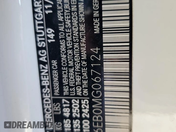 2021 Mercedes-Benz C 43 AMG с VIN W1KWJ6EB0MG067124, выставлен на аукционе Copart как лот 41883465 с пробегом 44 734 миль миль и Списание • Salvage title. История ставок и продаж доступна на DreamBid. Изображение 12.
