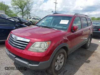 2009 Kia Borrego EX with VIN KNDJH741895030114, listed as a IAAI auction lot 42096787 with 160,062 mi miles. Bid and sale history available at carsss.com. Image 2.