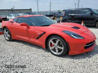 2014 Chevrolet Corvette 2LT with VIN 1G1YC2D76E5117047, listed as a Copart auction lot 59608325 with 33,085 mi miles and Salvage title. Bid and sale history available at DreamBid. Image 4.