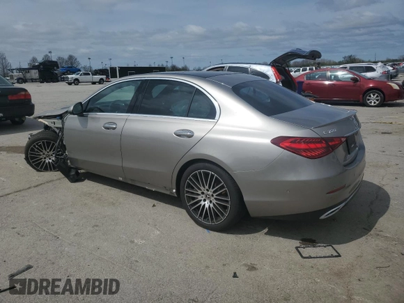 2023 Mercedes-Benz C 300 with VIN W1KAF4HB5PR097613, listed as a Copart auction lot 51051645 with 11,458 mi miles and Salvage title. Bid and sale history available at DreamBid. Image 2.