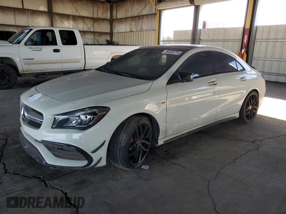 2017 Mercedes-Benz CLA 45 AMG with VIN WDDSJ5CB1HN453354, listed as a Copart auction lot 80338774 with 29,591 mi miles and Salvage Title. Bid and sale history available at DreamBid. Image 1.