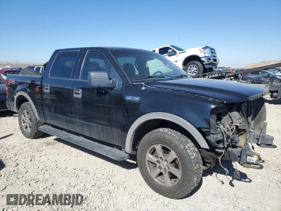 2004 Ford F-150 XLT with VIN 1FTPW14584KA53242, listed as a Copart auction lot 46935315 with 281,610 mi miles and Salvage Title. Bid and sale history available at carsss.com. Image 4.