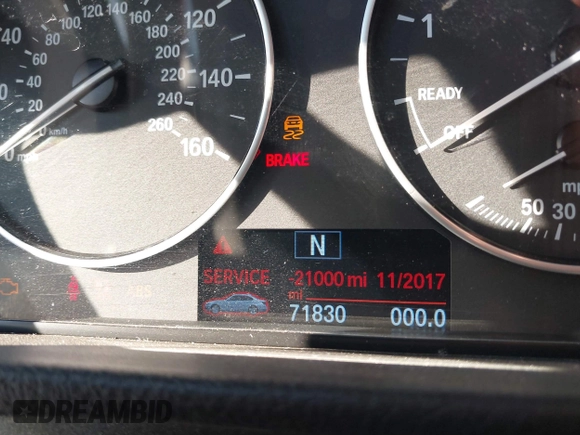 2015 BMW 3 Series 328i with VIN WBA3A5C5XFF608822, listed as a IAAI auction lot 41439719 with 71,830 mi miles. Bid and sale history available at carsss.com. Image 7.
