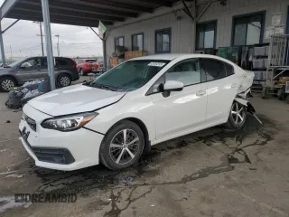 2023 Subaru Impreza Premium with VIN 4S3GKAV63P3604422, listed as a Copart auction lot 43989255 with 21,586 mi miles and Salvage Title. Bid and sale history available at carsss.com. Image 1.