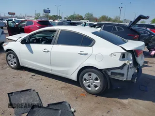 2017 Kia Forte LX with VIN 3KPFK4A71HE082296, listed as a IAAI auction lot 41860381 with 84,130 mi miles. Bid and sale history available at carsss.com. Image 3.