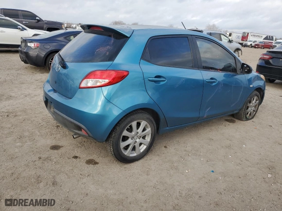 2012 Mazda Mazda2 Touring with VIN JM1DE1LY8C0149593, listed as a Copart auction lot 44600365 with 185,091 mi miles and Salvage Title. Bid and sale history available at carsss.com. Image 3.