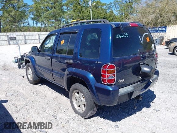 2002 Jeep Liberty Limited with VIN 1J4GL58K82W106635, listed as a IAAI auction lot 41842618 with 220,027 mi miles and . Bid and sale history available at carsss.com. Image 3.