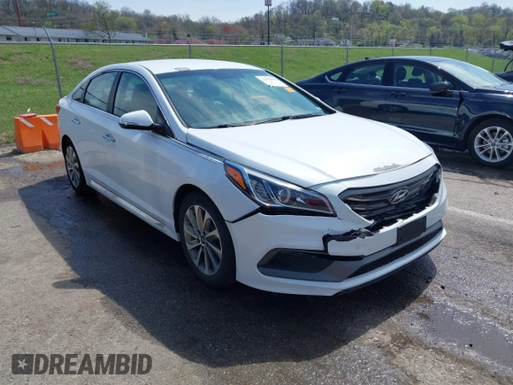 2015 Hyundai Sonata Sport with VIN 5NPE34AFXFH207028, listed as a IAAI auction lot 41930643 with 68,948 mi miles and . Bid and sale history available at DreamBid. Image 1.