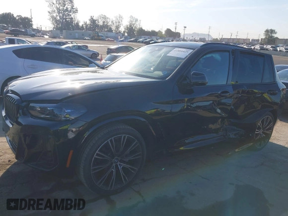 2023 BMW X3 sDrive30i with VIN 5UX43DP08P9P10029, listed as a IAAI auction lot 41804425 with 13,429 mi miles and . Bid and sale history available at DreamBid. Image 13.