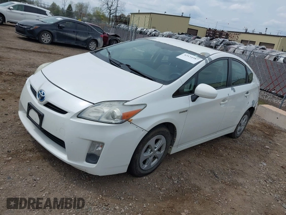 2010 Toyota Prius II with VIN JTDKN3DU9A0194201, listed as a IAAI auction lot 42134987 with 264,115 mi miles. Bid and sale history available at carsss.com. Image 2.