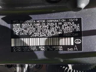 2020 Lexus UX 250h with VIN JTHP9JBH9L2020588, listed as a IAAI auction lot 42543365 with 61,792 mi miles and . Bid and sale history available at DreamBid. Image 9.