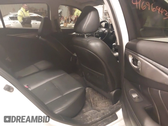 2017 Infiniti Q50 2.0t with VIN JN1CV7AP5HM641168, listed as a IAAI auction lot 41696943 with 106,855 mi miles and . Bid and sale history available at carsss.com. Image 8.