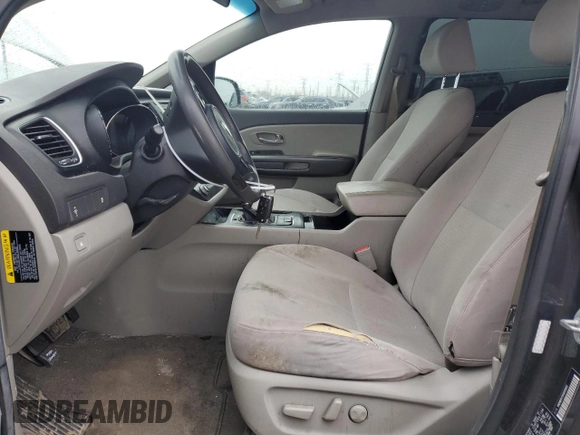 2016 Kia Sedona LX with VIN KNDMB5C1XG6119811, listed as a Copart auction lot 48228105 with 120,748 mi miles and Clean Title. Bid and sale history available at carsss.com. Image 7.