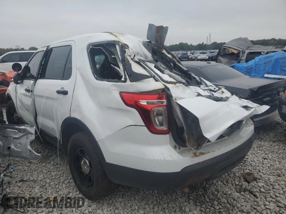 2015 Ford Utility Police Interceptor with VIN 1FM5K8AR4FGA04396, listed as a Copart auction lot 79493384 with 0 mi miles and Salvage Title. Bid and sale history available at carsss.com. Image 2.