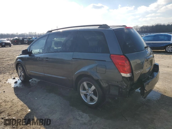 2006 Nissan Quest SL with VIN 5N1BV28U36N122999, listed as a Copart auction lot 86639374 with 185,875 mi miles and Salvage Title. Bid and sale history available at carsss.com. Image 2.