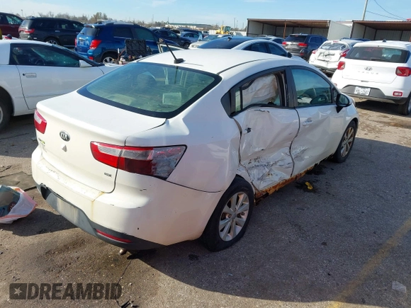 2015 Kia Rio EX with VIN KNADN4A31F6425359, listed as a IAAI auction lot 41345129 with 207,623 mi miles. Bid and sale history available at carsss.com. Image 4.