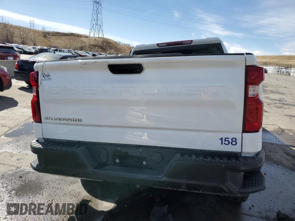 2021 Chevrolet Silverado 1500 Work Truck with VIN 1GCUYAEF5MZ142343, listed as a Copart auction lot 45414654 with Not Provided miles and Salvage Title. Bid and sale history available at DreamBid. Image 6.