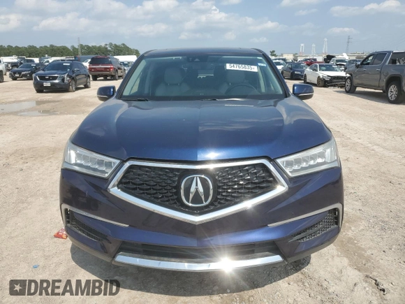 2020 Acura MDX w/Technology Pkg with VIN 5J8YD4H57LL017073, listed as a Copart auction lot 54765835 with 27,425 mi miles and Clean Title. Bid and sale history available at carsss.com. Image 5.