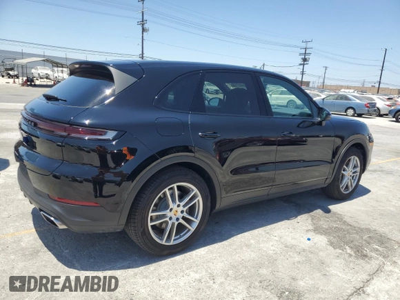 2024 Porsche Cayenne with VIN WP1AA2AY8RDA12225, listed as a Copart auction lot 64037125 with 7,414 mi miles and Salvage title. Bid and sale history available at DreamBid. Image 3.