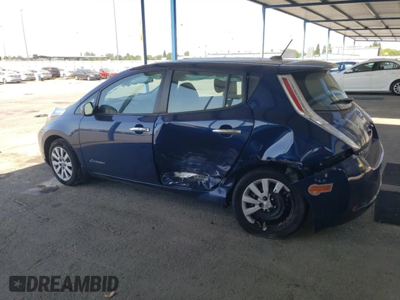 2016 Nissan LEAF S with VIN 1N4BZ0CPXGC315085, listed as a Copart auction lot 61111805 with 65,201 mi miles and Salvage title. Bid and sale history available at DreamBid. Image 2.