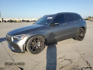 2020 Mercedes-Benz GLC with VIN W1N0G6EB2LF821488, listed as a Copart auction lot 74237714 with 70,658 mi miles and Salvage Title. Bid and sale history available at carsss.com. Image 1.