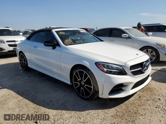 2022 Mercedes-Benz C 300 with VIN W1KWK8DB1NG115192, listed as a Copart auction lot 74674234 with 13,638 mi miles and Non Repairable. Bid and sale history available at DreamBid. Image 4.