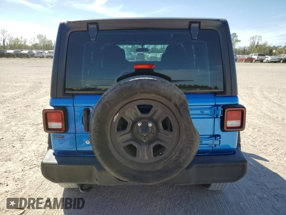 2022 Jeep Wrangler Unlimited Sport with VIN 1C4HJXDN8NW173946, listed as a Copart auction lot 48877615 with Not Provided miles and Salvage Title. Bid and sale history available at DreamBid. Image 6.