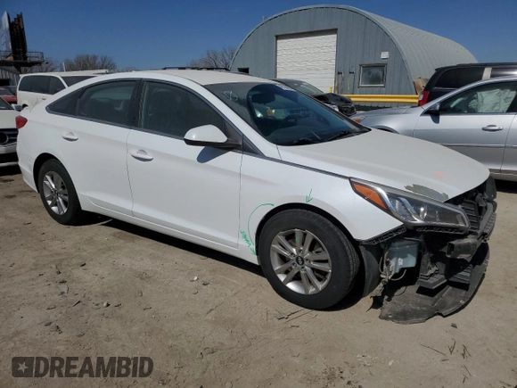 2016 Hyundai Sonata SE with VIN 5NPE24AF7GH331469, listed as a Copart auction lot 49124285 with 136,221 mi miles and Salvage Title. Bid and sale history available at DreamBid. Image 4.