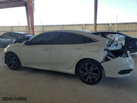 2019 Honda Civic Sedan Sport with VIN 2HGFC2F82KH556658, listed as a Copart auction lot 72320754 with 99,653 mi miles and Non Repairable. Bid and sale history available at carsss.com. Image 2.