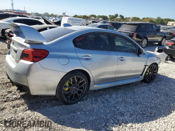 2019 Subaru WRX STI with VIN JF1VA2S60K9822026, listed as a Copart auction lot 46586535 with 52,828 mi miles and Salvage Title. Bid and sale history available at carsss.com. Image 3.