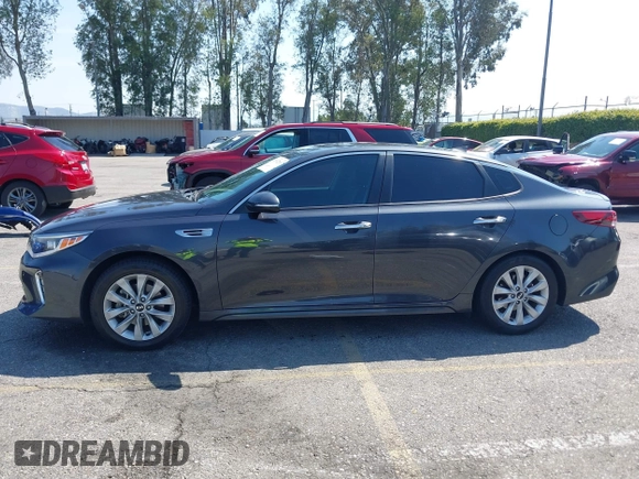2018 Kia Optima LX with VIN 5XXGT4L31JG240046, listed as a IAAI auction lot 41992269 with 57,766 mi miles and . Bid and sale history available at carsss.com. Image 13.