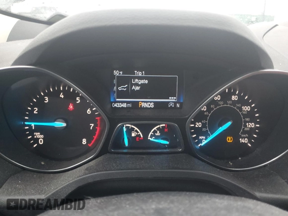 2018 Ford Escape SE with VIN 1FMCU0GD7JUB98561, listed as a Copart auction lot 85801864 with 43,348 mi miles and Salvage Title. Bid and sale history available at carsss.com. Image 9.