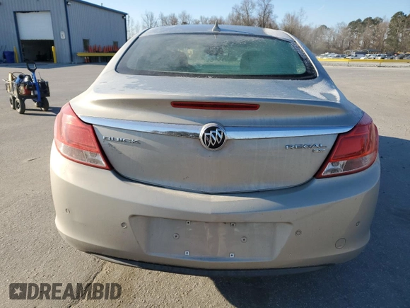 2011 Buick Regal CXL RL6 with VIN W04GU5GC2B1038188, listed as a Copart auction lot 47197945 with 129,031 mi miles and Salvage Title. Bid and sale history available at carsss.com. Image 6.