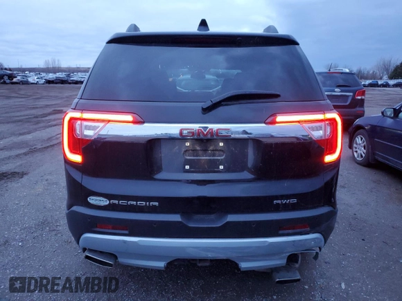 2021 GMC Acadia SLE with VIN 1GKKNRLSXMZ137772, listed as a Copart auction lot 85474484 with 44,932 mi miles and Salvage Title. Bid and sale history available at carsss.com. Image 6.