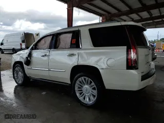 2015 Cadillac Escalade Platinum with VIN 1GYS3PKJ1FR717164, listed as a Copart auction lot 86589344 with 0 mi miles and Non Repairable. Bid and sale history available at carsss.com. Image 2.