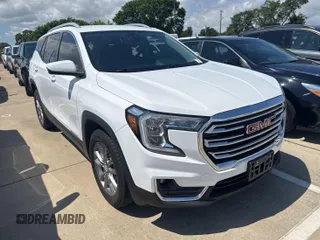 2022 GMC Terrain SLT z VIN 3GKALVEVXNL149205, wystawiony jako IAAI lot #42426099 z przebiegiem 64 169 mil mil oraz . Historia ofert i sprzedaży dostępna na DreamBid. Obrazek 1.