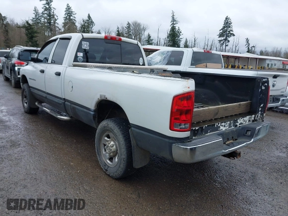 2005 Dodge 2500 SLT with VIN 3D7KS28CX5G707046, listed as a IAAI auction lot 41658185 with 213,266 mi miles and . Bid and sale history available at DreamBid. Image 3.