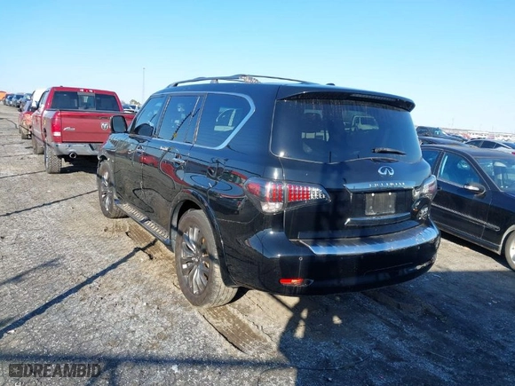 2015 Infiniti QX80 with VIN JN8AZ2NE4F9084990, listed as a IAAI auction lot 41410274 with 156,367 mi miles. Bid and sale history available at carsss.com. Image 3.