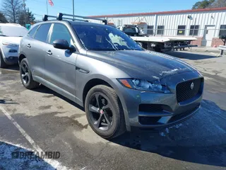 2018 Jaguar F-PACE 30t Premium with VIN SADCJ2GX4JA290073, listed as a IAAI auction lot 41399044 with 106,624 mi miles. Bid and sale history available at carsss.com. Image 1.