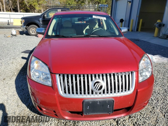 2009 Mercury Sable Premier with VIN 1MEHM42W59G628722, listed as a Copart auction lot 79642074 with 80,369 mi miles and Salvage Title. Bid and sale history available at carsss.com. Image 5.