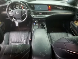 2018 Lexus LS with VIN JTHB5LFF4J5000481, listed as a Copart auction lot 43473675 with 47,437 mi miles and Salvage Title. Bid and sale history available at carsss.com. Image 8.
