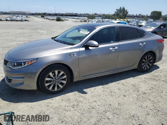 2016 Kia Optima EX z VIN 5XXGU4L31GG058210, wystawiony jako Copart lot #58860925 z przebiegiem 115 730 mil mil oraz Szkoda całkowita • Salvage title. Historia ofert i sprzedaży dostępna na DreamBid. Obrazek 1.
