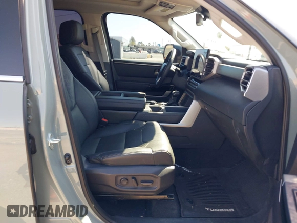 2022 Toyota Tundra Limited with VIN 5TFJA5AB6NX012246, listed as a IAAI auction lot 41868289 with 32,298 mi miles and . Bid and sale history available at DreamBid. Image 5.