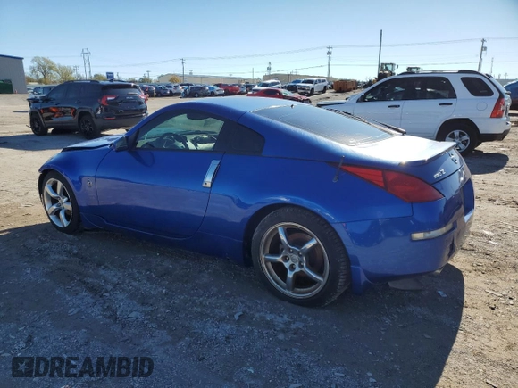 2005 Nissan 350Z Touring with VIN JN1AZ34D35M606128, listed as a Copart auction lot 80768864 with 108,891 mi miles and Salvage Title. Bid and sale history available at DreamBid. Image 2.